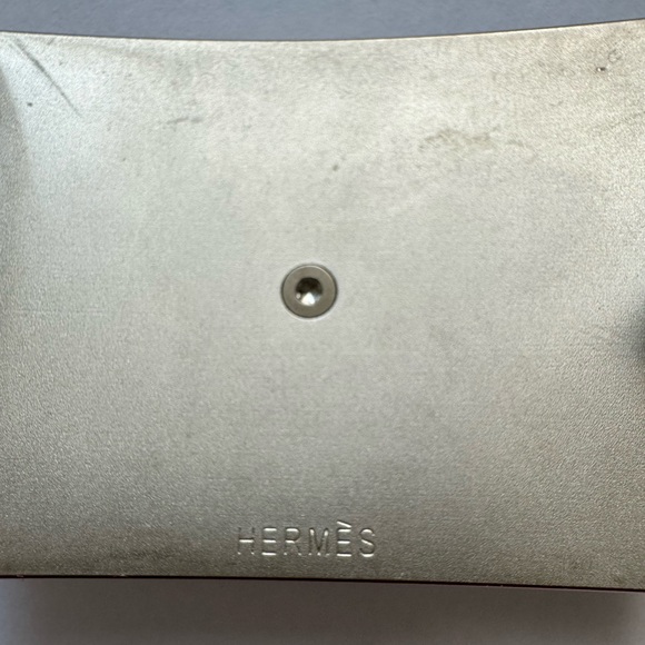 Authentic HERMES 32mm Collier De Chien CDC Belt Kit 95 Black Etoupe - Picture 2 of 9